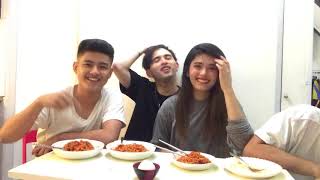 SPICY NOODLE CHALLENGE!! (With a Twist) Ft. Miko, Gab and Anton