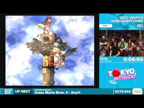 Donkey Kong Country 2 by V0oid in 1:32:51 - Awesome Games Done Quick 2016 - Part 81