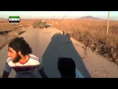 جولة بعد السيطرة على قرية الصخر في محافظة حماة من قبل ألوية الفرقان