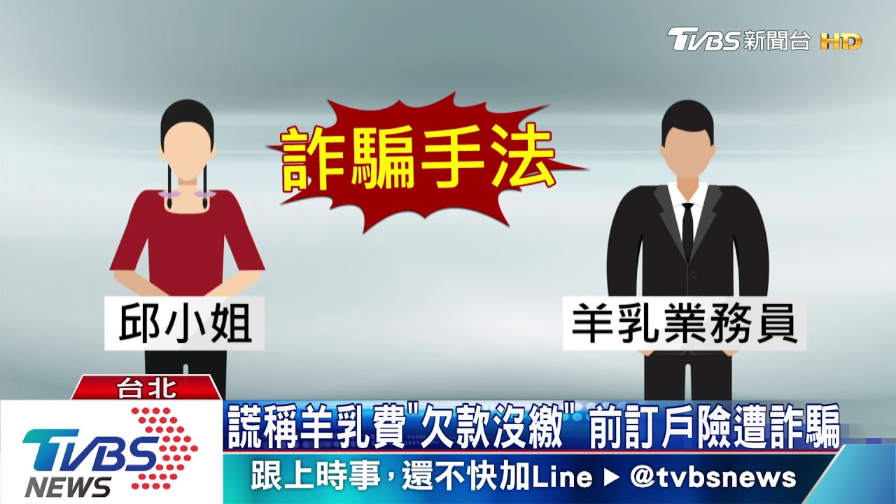 謊稱羊乳費「欠款沒繳」 前訂戶險遭詐騙