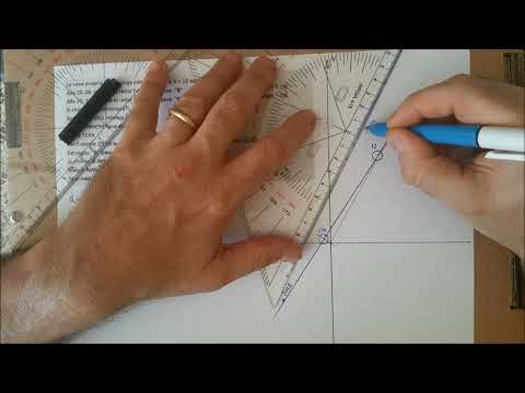 CNM026 - Cinematica navale - Esercizio - Manovra evasiva - Un bersaglio lato DRITTO (Crossing Sit.)