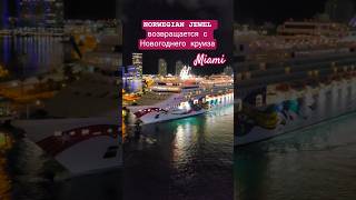 NORWEGIAN JEWEL возвращается в Майами с Новогоднего круиза #miami #norwegianjewel #umarkeyn #4k