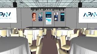3D Virtualization of Event Design and Production by Atlanta Pro AV