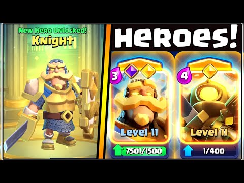HOW TO UNLOCK HEROES IN CLASH ROYALE!