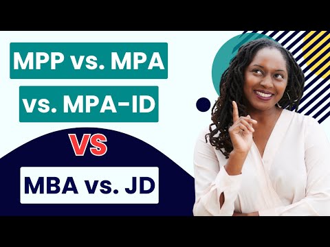 Choose the Right Graduate Degree: MPP vs MPA vs MPA-ID vs JD vs MBA vs EMBA