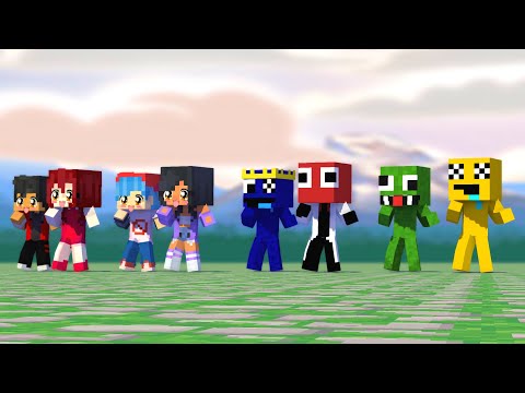 FIRST MEET FULL EPISODE YAY! ARIGATO - APHMAU, HEROBRINE, RAINBOW FRIENDS, FNF BOYFRIEND #shorts