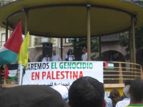 concentracion contra el genocidio en palestina - poema - torrelavega 2014