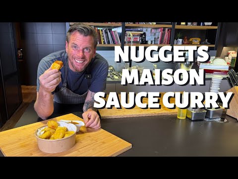 Homemade Chicken Nuggets with Curry Sauce