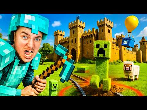 SURVIVING 100 DAYS In REAL LIFE MINECRAFT! (MINECRAFT MEGA MOVIE)