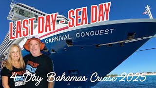 CARNIVAL CONQUEST: Sea Day-Legend of Lido-Chicken, Waffles & Waves-Steins-Farewell  10/16/25