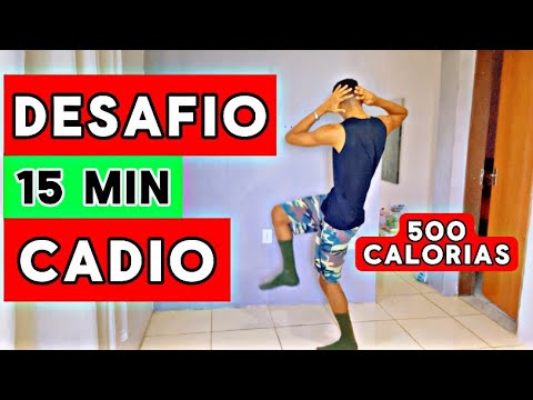 DESAFIO 15 MIN CARDIO PARA INICIANTES - TODOS EM PÉ (SEM EQUIPAMENTOS) TREINO CARDIO
