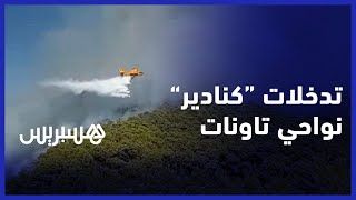 شاهد..طائرات "كنادير" تحاصر  حريق مهول  بغابة  "جبل لقرع"  نواحي تاونات thumbnail