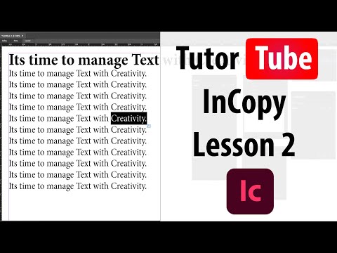 Adobe InCopy Tutorial Lesson 1 Interface