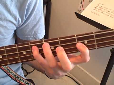 C minor scale - Bass Lesson Notes