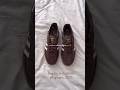 Brown white Adidas sambas