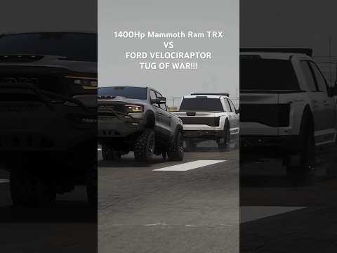 1400Hp Ram TRX Vs FORD Raptor R!! #trx #ram #srt #srt8 #trackhawk #dodge #1000hp #hellcat #fastcar