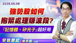 0508 強勢股如何抱緊處理賺波段?『記憶體、矽光子』超好用【掌聲響起】#賴昇楷 (圖)