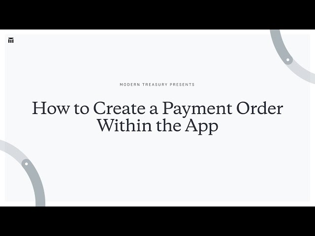 About Modern Treasury