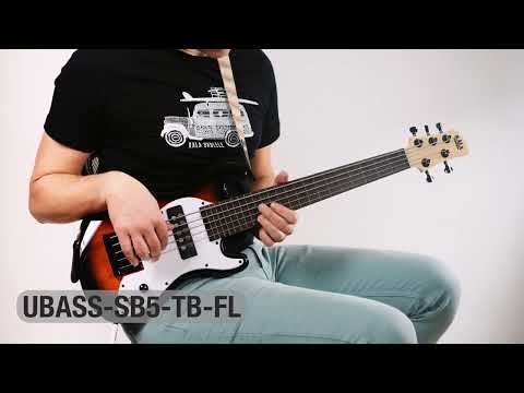 Kala U-Bass Solid Body 5 Tobacco Burst Fretless