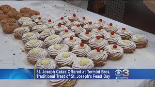 St. Joseph Cakes Offered At Termini Bros. As A Traditional Treat Of St. Joseph&#39;s Feast Day