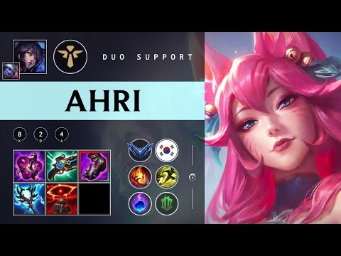 Ahri Support vs Bard - KR Diamond Patch 25.24