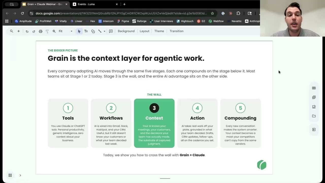 How to Automate Work with Grain + Claude (Webinar + Live Demos) video thumbnail
