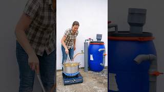 Gas for Life Using a Blue Plastic Cylinder and PVC Pipes - Every Household Needs