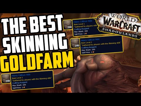 THIS LOCATION IS INSANE FOR SKINNING! Elite World Quest in Maldraxxus - Skinning Goldfarm