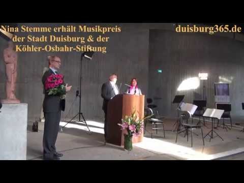 Stadt Duisburg & KoehlerOsbahrStiftung verliehen Nina Stemme 25. Musikpreis