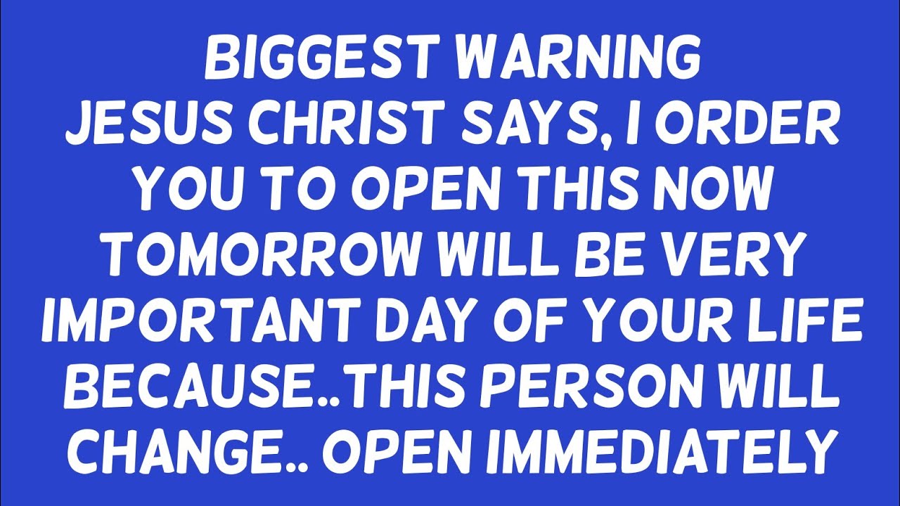 THIS WILL HAPPEN TODAY 5TH FEBRUARY AT 10:39 JESUS IS COMMANDING YOU TO OPEN THIS MESSAGE...