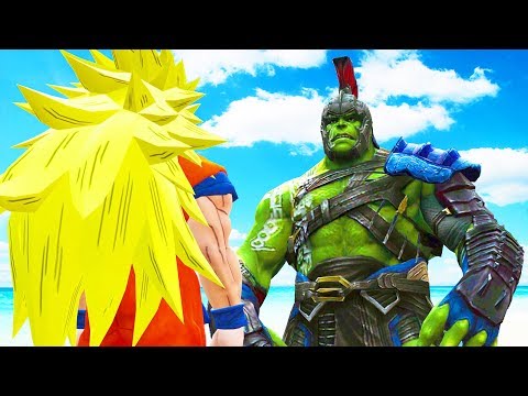 GOKU VS GLADIATOR HULK (Thor Ragnarok) - Epic Battle Video