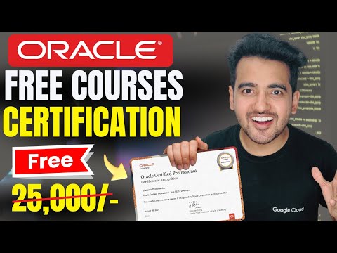 ORACLE दे रहा है: 5 FREE Courses + Certification | Claim your ORACLE Free Certification