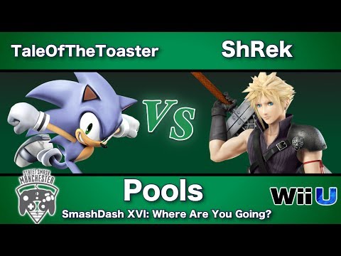 SmashDash XVI - TaleOfTheToaster (Sonic) Vs. Shrek (Cloud) - Pools