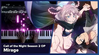 Download lagu Call of the Night Season 2 OP - 'Mirage' - Piano Cover / Creepy Nuts mp3