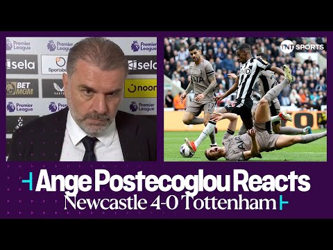 "IT'S ABOUT HOW YOU REACT" | Van de Ven struggles vs Newcastle | Ange Postecoglou | Premier League