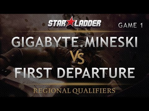 Starladder 13 Regional Qualifiers - Gigabyte.Mineski vs First Departure - Best of 3 - Game 1 - DENKI