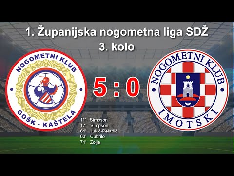 GOŠK Kaštela - Imotski | 3. kolo ŽNL SDŽ | SAŽECI
