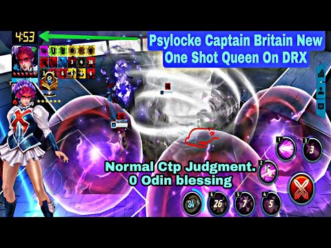Psylocke Captain Britain New One Shot Queen On DRX - Marvel Future Fight