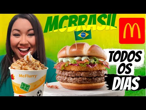 Provando o McBrasil - Sanduíche da Copa 2022 do McDonald's + McFlurry McBrasil