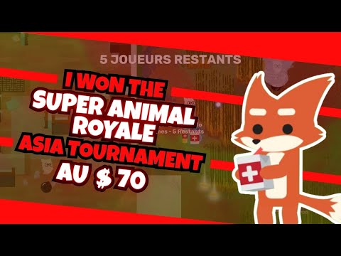 HOW I WON THE ASIA TOURNAMENT ON 180 PING IN SUPER ANIMAL ROYALE