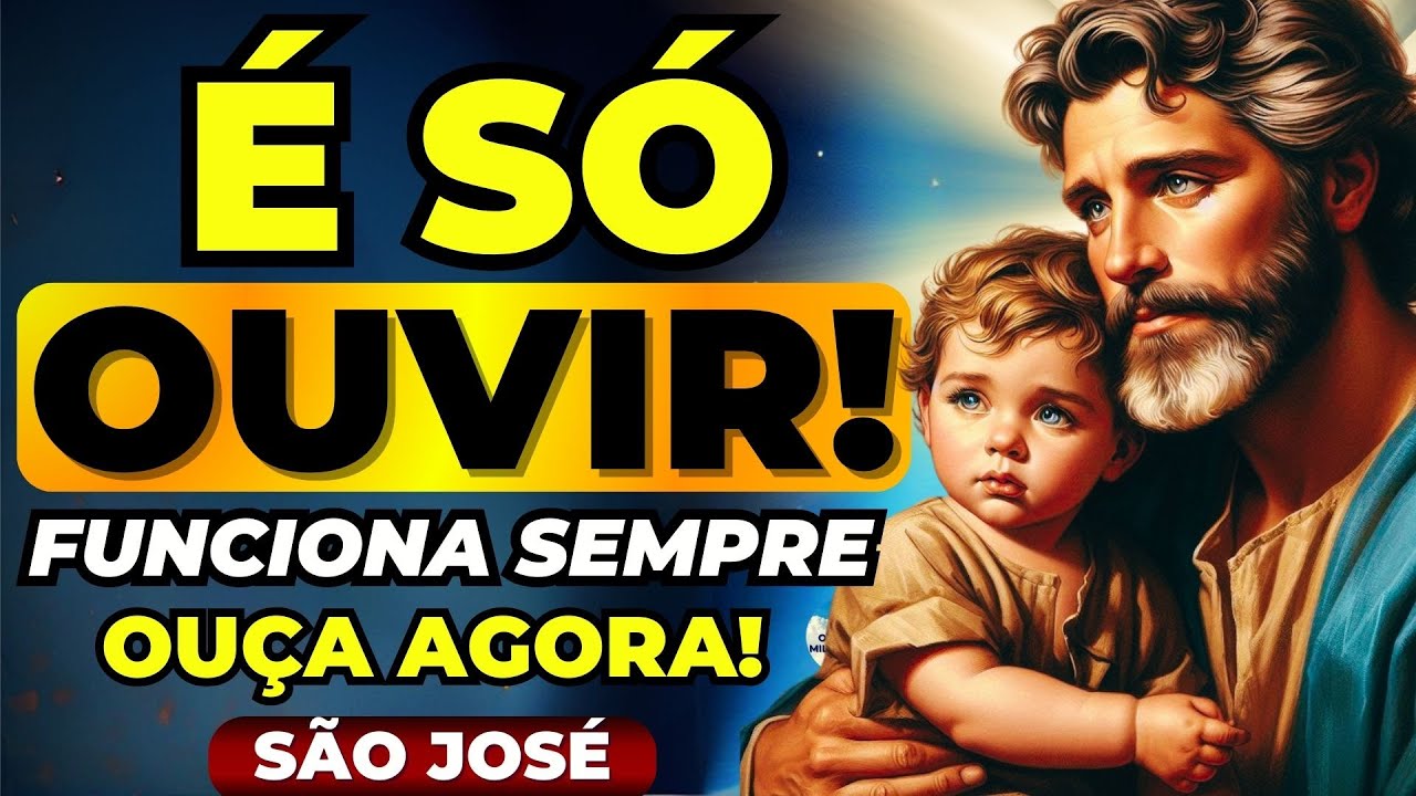 🙌TODOS QUE PEDEM POR UM MILAGRE OUVINDO ESSA ORAÇÃO A SÃO JOSÉ SEMPRE SÃO ATENDIDOS🙏