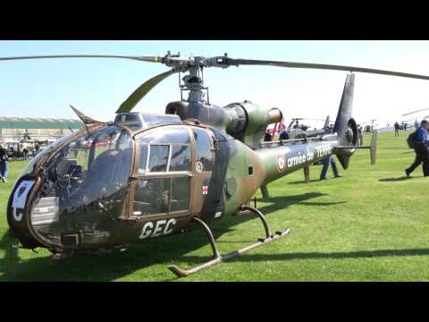 French Army Gazelle Helicopters - 'Gazelle 50' AAC Middle Wallop