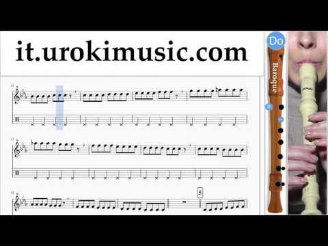 Lezioni di Flauto Dolce B. Pharrell Williams - Happy Parte#1 Melodia Tutorial Spartito Imparare