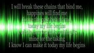 Today My Life Begins (With Lyrics)- Bruno Mars
