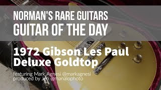 Video thumbnail for 1972 Gibson Les Paul Deluxe Goldtop | Guitar of the Day by Normans Rare Guitars