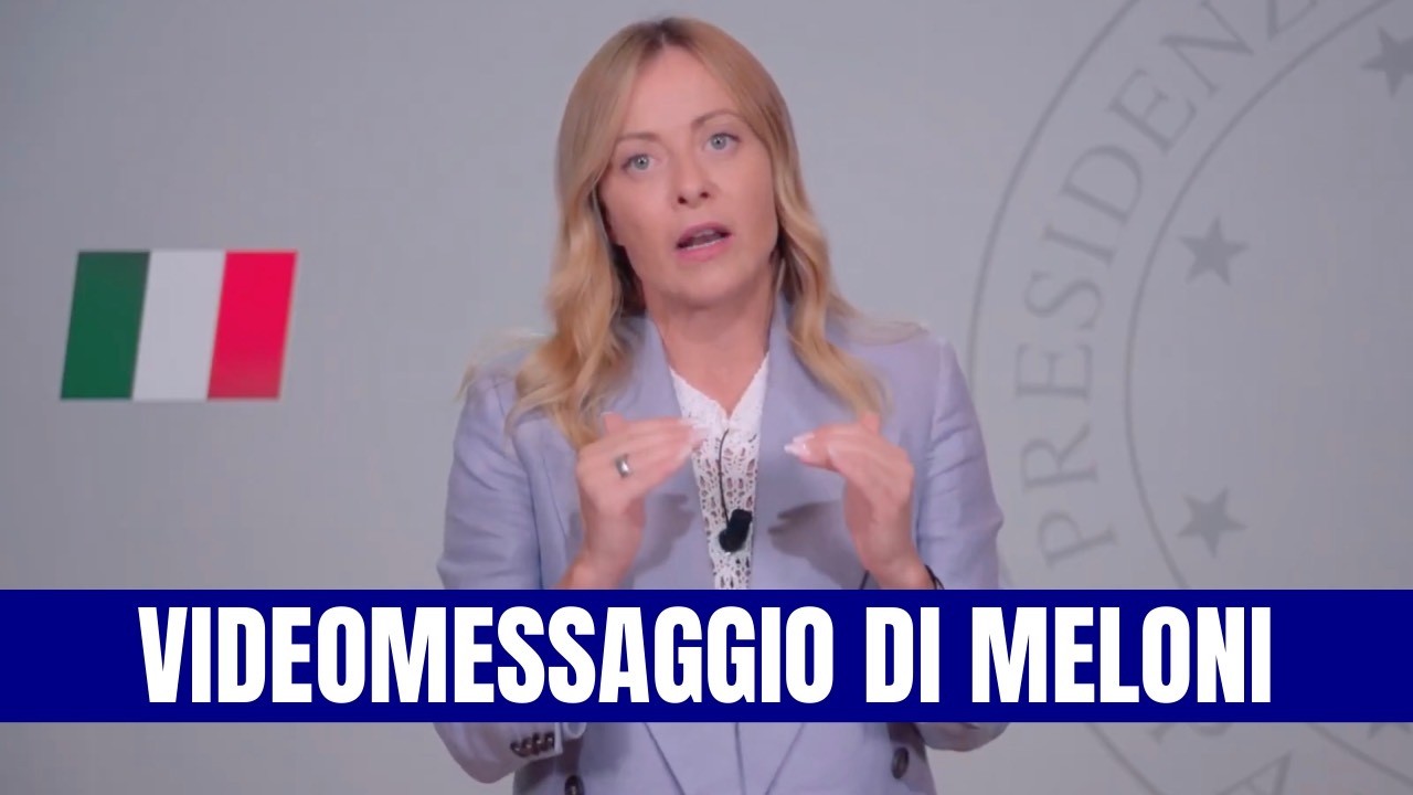 VIDEOMESSAGGIO DELLA PREMIER GIORGIA MELONI SULLA SICUREZZA ENERGETICA NAZIONALE