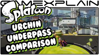 Splatoon - Urchin Underpass Head-to-Head Comparison (Old vs New)