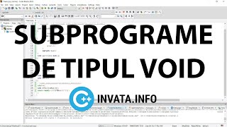 Subprograme de tipul void - C++