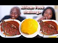 FIRST TO DRINK WATER LOOSE THE CHALLENGE | SPICY FISH PEPPER SOUP MUKBANG CHALLENGE
