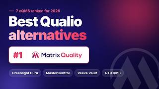 Best Qualio Alternatives in 2026 (7 eQMS Compared) | Matrix Quality